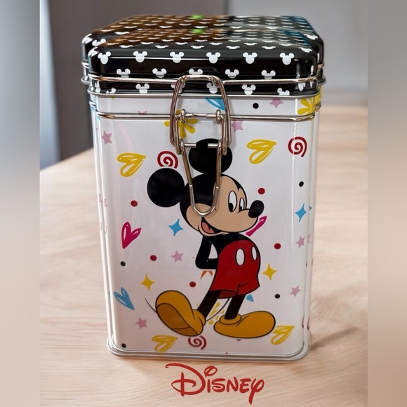 Disney Mickey & Minnie Mouse Tin Storage Container - Picture 1 of 7